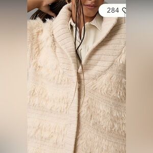 By Anthropologie Shaggy Sweater Vest